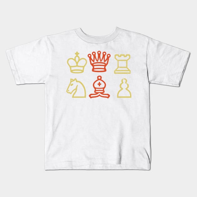 Chess Board Shirt | Vintage Retro Gift Kids T-Shirt by Gawkclothing